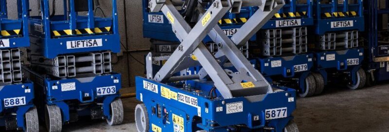 Plataforma elevadora de tijera en ocasión