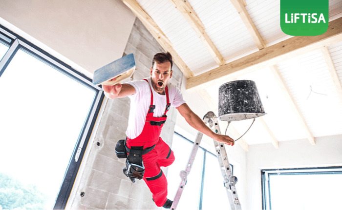 What are the most common workplace accidents in work at height?
